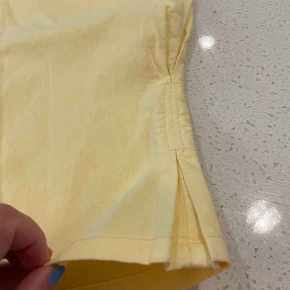 Joie Mirenda Yellow High Rise Cropped Tapered Pants Color Banana NEW - Picture 10 of 15